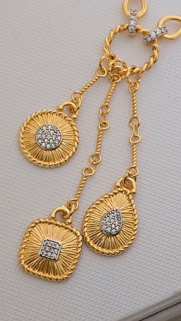 گردنبند وارداتی طرح آبکاری طلا