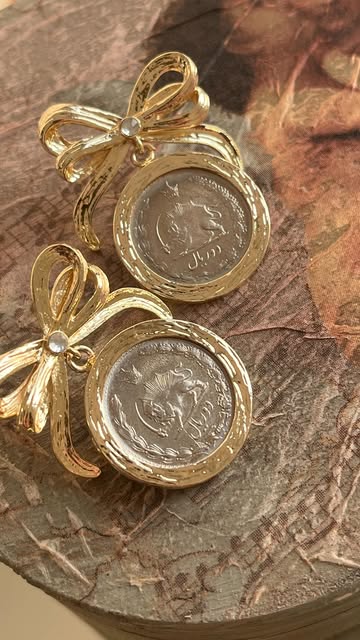 گوشواره پاپیونی سکه