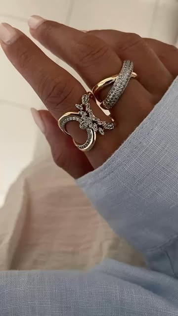 انگشتر خوشه گل طرح جواهر