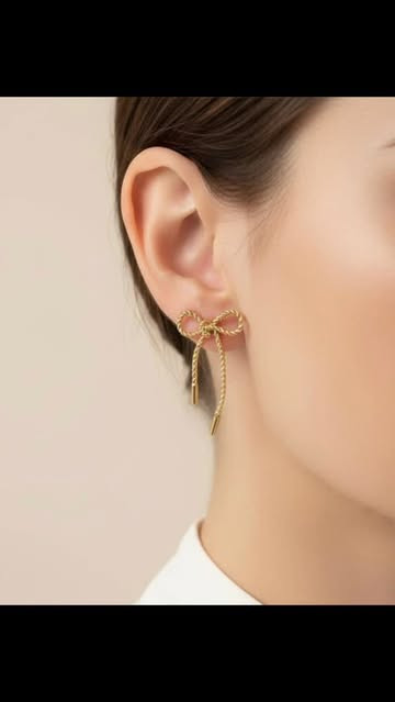 گوشواره حصیری پاپیون